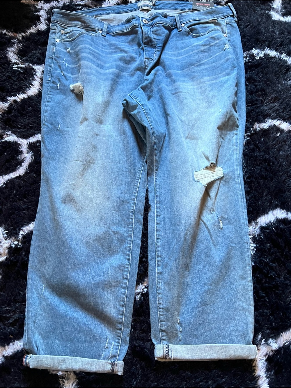 torrid Light Wash Distressed Boyfriend Jeans